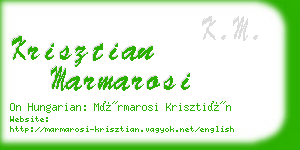 krisztian marmarosi business card